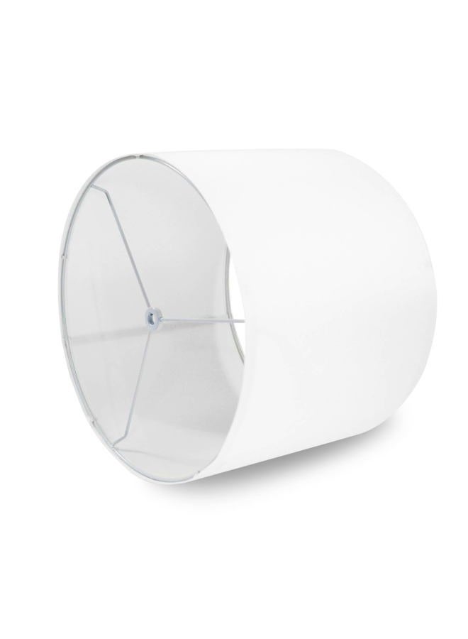 Rumidoph White Lamp Shades Set of 2, Medium Drum Lamp Shade 13"Top x 13"Bottom x 10"High(Spider), Lampshades Replacement for Table Lamps Floor Lamps, Natural Linen Hand Crafted, Easy Assembly Required - Image 4