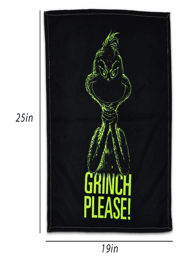 Dr. Seuss Grinch Hand Towels for Adults - Christmas Kitchen Decor 2 Pc Bundle with 25" x 19" Funny Kitchen Towels Plus Bookmark | How The Grinch Stole Christmas Hand Towel Bathroom Decor - Image 5