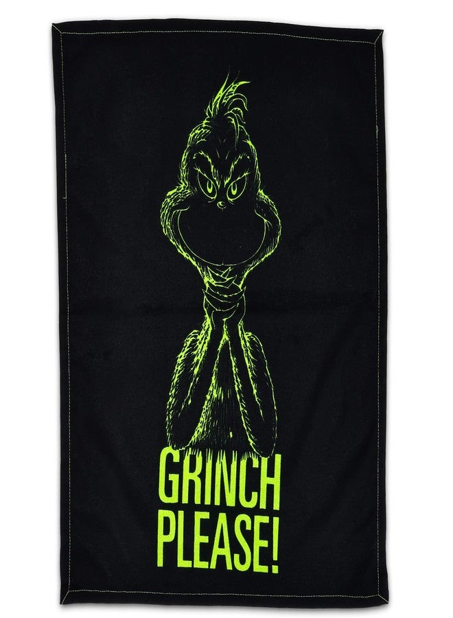 Dr. Seuss Grinch Hand Towels for Adults - Christmas Kitchen Decor 2 Pc Bundle with 25" x 19" Funny Kitchen Towels Plus Bookmark | How The Grinch Stole Christmas Hand Towel Bathroom Decor - Image 2