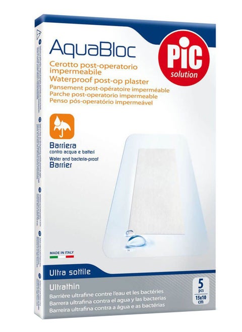 Aquabloc Waterproof Post-Op Plasters 15 X 10 Cm 5'S