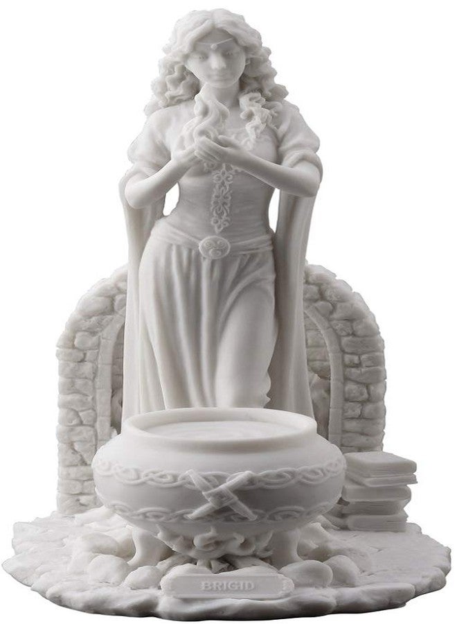 Veronese Design Brigid Goddess of Hearth and Home Statue Figurine Holding Sacred Flame - Image 1