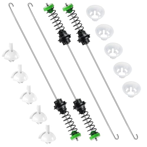 Blutoget Updated W11130362 WTW5000DW2 WTW5000DW3 Washer Suspension Rod Kit by Blutoget-Washer Shock Absorbers Fit for Whirlpool WTW5000DW1 WTW5000DW0 Kenmore Maytag MVWX655DW1 MVWC565FW1 W10594080 W10780040 - Image 1