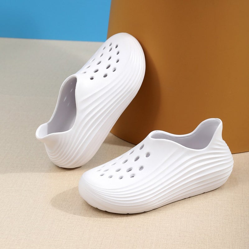 Summer Style Men'S And Women'S Couple'S Clogs, Fashionable And Casual Soft-Soled Solid Color Slip-On Clogs - Image 4