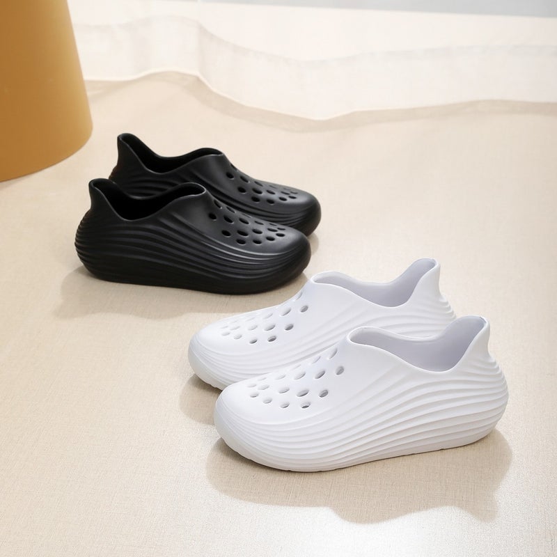 Summer Style Men'S And Women'S Couple'S Clogs, Fashionable And Casual Soft-Soled Solid Color Slip-On Clogs - Image 3