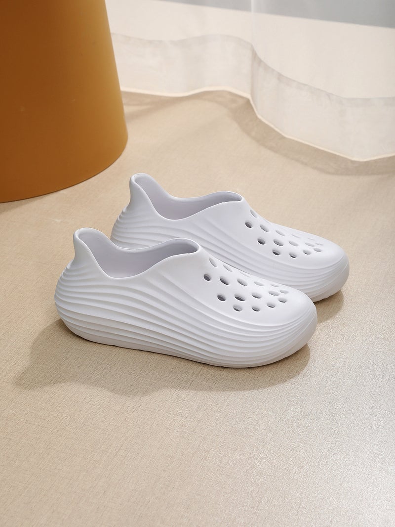 Summer Style Men'S And Women'S Couple'S Clogs, Fashionable And Casual Soft-Soled Solid Color Slip-On Clogs - Image 1