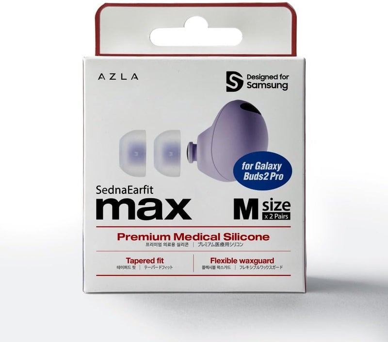 AZLA SednaEarfit MAX for Galaxy Buds2 Pro / 2 Pairs (Size M) - Image 2