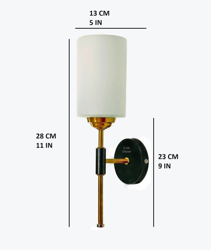 Lyse Decor Classic Wall Lamp for Living Room, Wall Lights for Bedroom, Wall Lamps, Wall Lights for Led Side/Bathroom and Cafe Decoration (WL56 Frosted) - Image 5