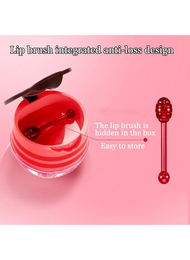 wenfeng 2 Pcs Bee Lip Balm Honey Pot,Honey & Strawberry Lip Mask Propolis Moisturizing Lip Balm with Stick,Prevention Dry and Cracked Lip Scrubs,Exfoliator Lip Wrinkle Skin Care Products  - Image 2