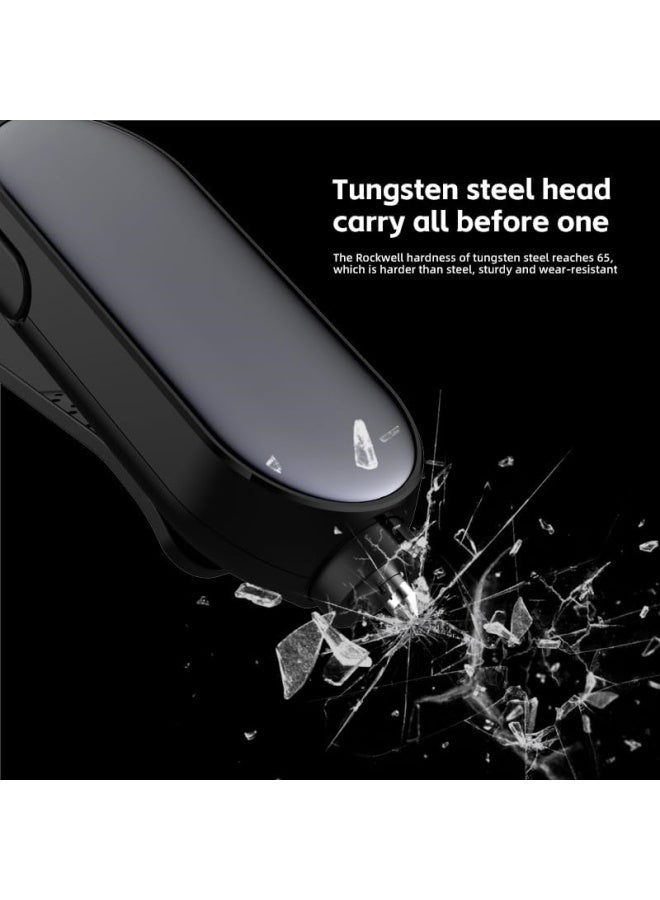 Car Safety Emergency Tool, 2-in-1 Window Breaker and Seatbelt Cutter, Car Glass Breaker, Car Escape Tool - Image 2