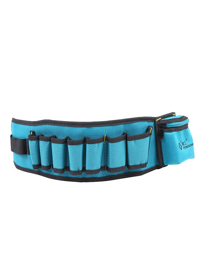 PENGGONG Multi-functional Waist Tool Bag Pockets Pouch Organizer Oxford Canvas Chisel Repairing Tool Pockets with Belt Wearable & Waterproof for Carpenter Hammer Electrician Repair Tools  - Image 1