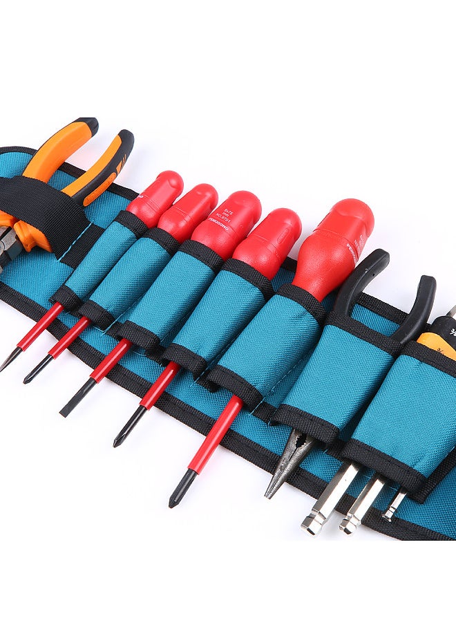 PENGGONG Multi-functional Waist Tool Bag Pockets Pouch Organizer Oxford Canvas Chisel Repairing Tool Pockets with Belt Wearable & Waterproof for Carpenter Hammer Electrician Repair Tools  - Image 4