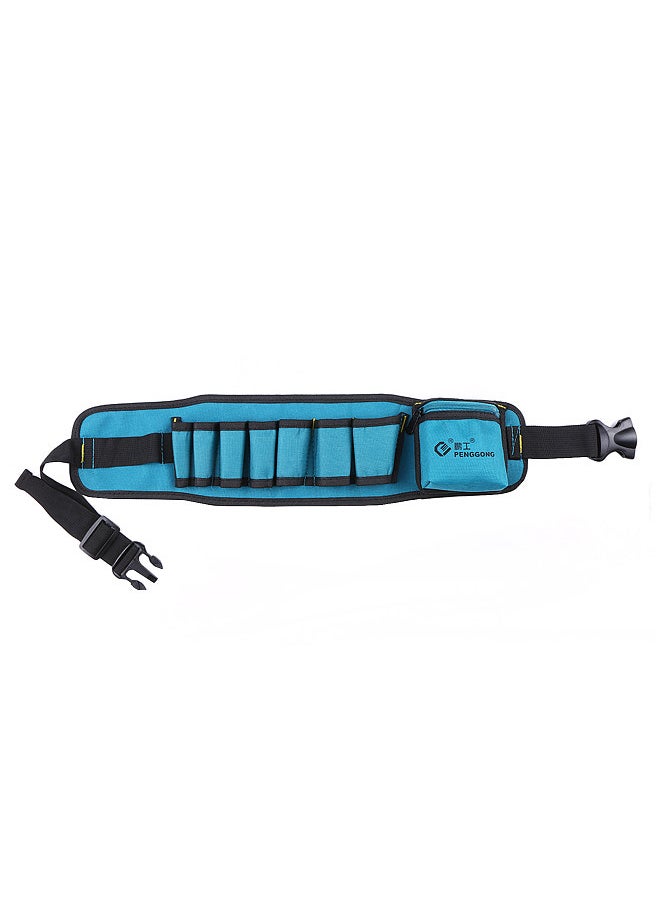 PENGGONG Multi-functional Waist Tool Bag Pockets Pouch Organizer Oxford Canvas Chisel Repairing Tool Pockets with Belt Wearable & Waterproof for Carpenter Hammer Electrician Repair Tools  - Image 5