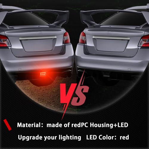 PGTOPONE JDM Smoked Lens Rear Fog Light Bumper Lamp Function As Running Brake Light Reverse Light Compatible with Subaru WRX STI, Impreza, XV Crosstrek (Wire Harness & Mounting Bracket) (Smoked) - Image 4