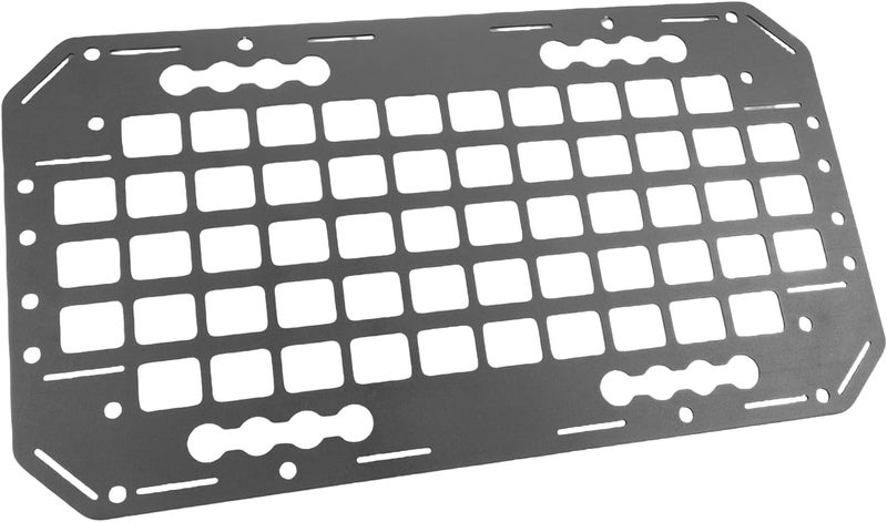 Molle Panel, Premium Aluminum L Track Storage Panel 489x267x2mm with Quick Storage Accessories, for Truck Car SUV RV Garage - Image 5