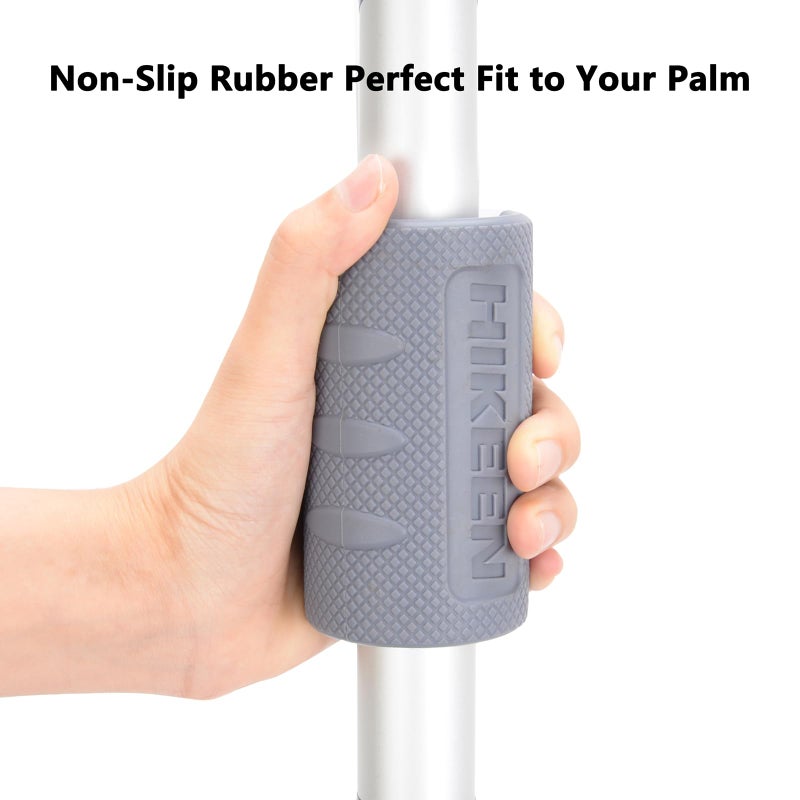 Hikeen Thick Bar Dumbbell Grips,Non Slip Hard Rubber Barbell Grips,Grips for Weight Lifting, Muscle Building-2" Outer Diameter - Image 5