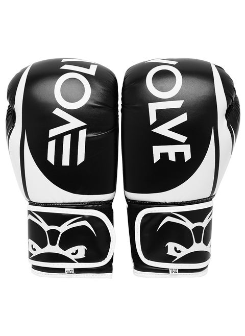Evolve Boxing Gloves | Foam Padded Boxing and Kickboxing Gloves for Training and Sparring with Adjustable Straps Ventilation Holes and Cushioned Inner Lining