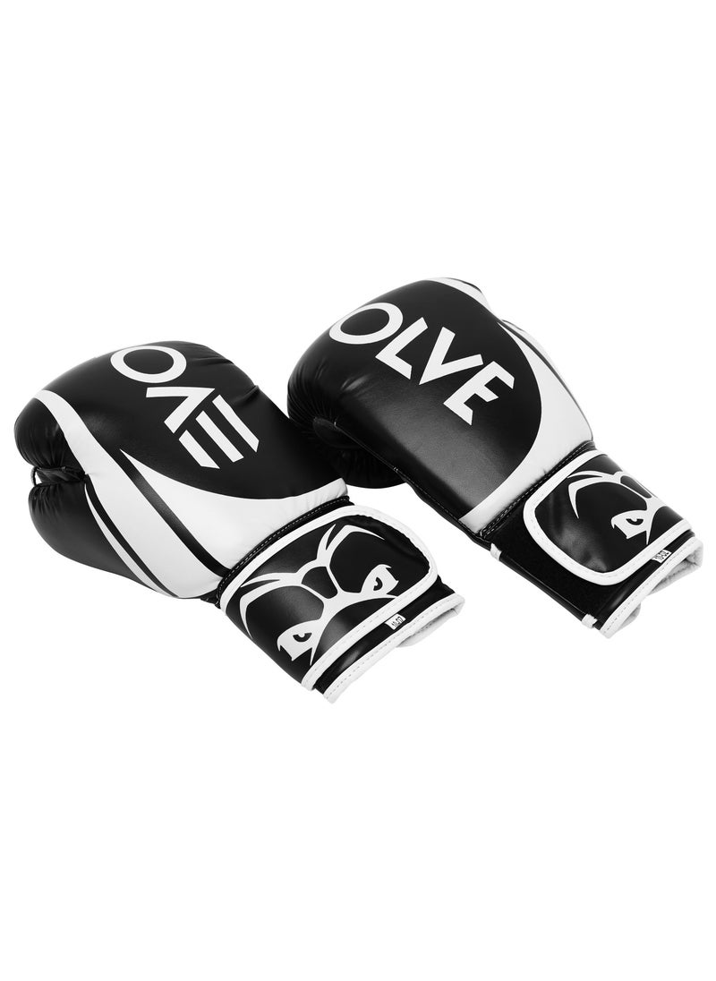 Evolve Boxing Gloves | Foam Padded Boxing and Kickboxing Gloves for Training and Sparring with Adjustable Straps Ventilation Holes and Cushioned Inner Lining