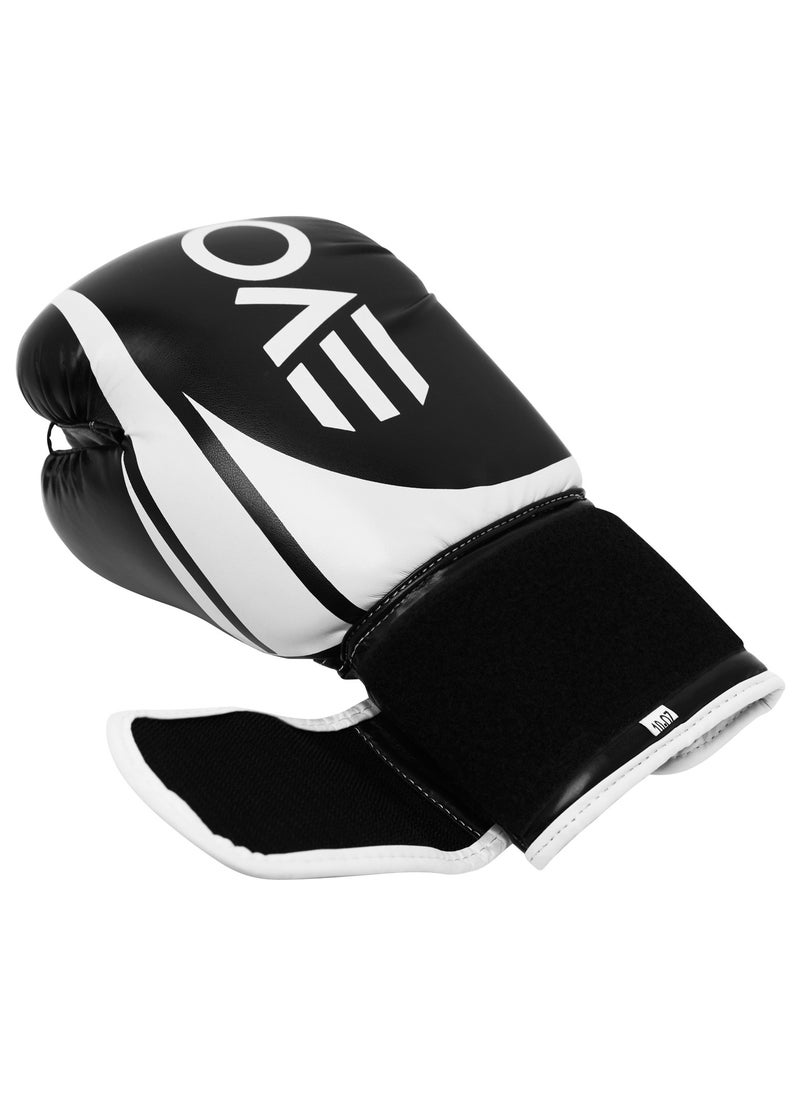Evolve Boxing Gloves | Foam Padded Boxing and Kickboxing Gloves for Training and Sparring with Adjustable Straps Ventilation Holes and Cushioned Inner Lining
