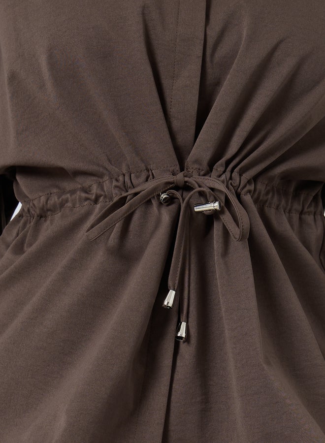 ستايلي طقم منسق من بنطال وبلوزة بأربطة - Image 3