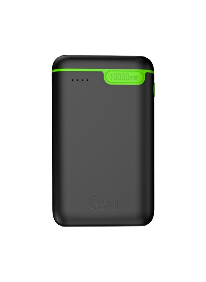 Goui 10000 مللي أمبير (عبوة من 2) شاحن كيجو المحمول – شحن متزامن للهواتف الذكية، والأجهزة اللوحية، وأجهزة الألعاب، والبلوتوث والمزيد – تصميم مدمج وصديق للسفر للطاقة في أي مكان - أسود - Image 1