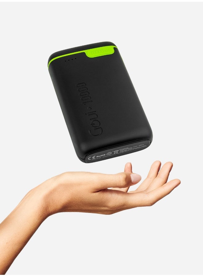 Goui 10000 مللي أمبير (عبوة من 2) شاحن كيجو المحمول – شحن متزامن للهواتف الذكية، والأجهزة اللوحية، وأجهزة الألعاب، والبلوتوث والمزيد – تصميم مدمج وصديق للسفر للطاقة في أي مكان - أسود - Image 4