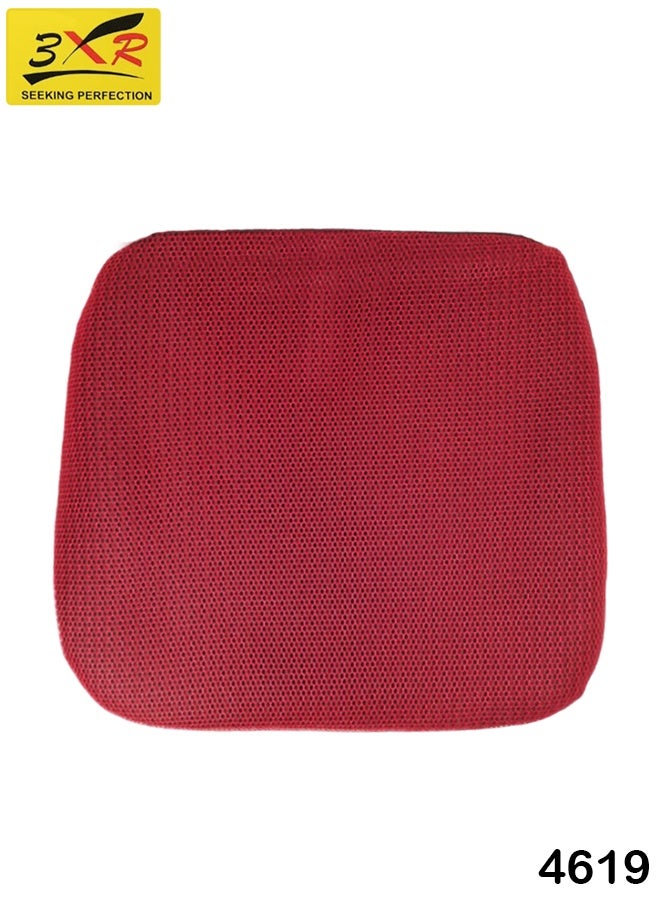 3 اكس ار وسادة جل 3XR فاخرة لتحديد شكل الأرداف لتوفير الراحة طوال اليوم وتخفيف الضغط، وسادة مقعد مريحة للاستخدام في كرسي المكتب والسيارة والكراسي المتحركة والمنزل، غطاء شبكي مسامي بلون خمري يقلل من الإجهاد | مساحة المقعد 40 × 43 سم - عرض الظهر 37 سم - Image 1