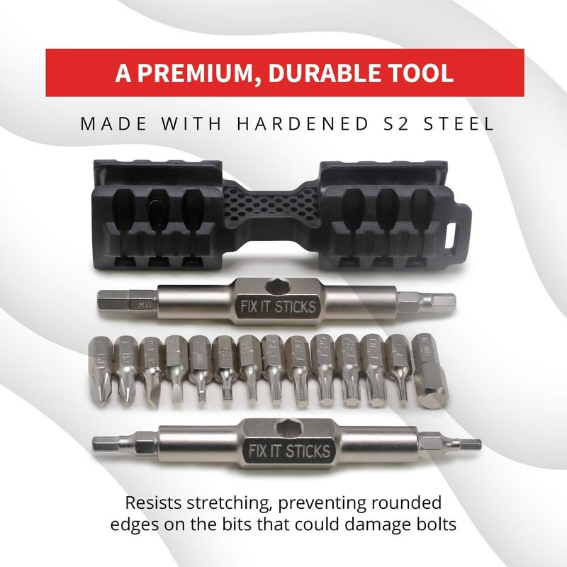 Prestacycle Fixit Sticks Pro T-Handle Tool with 18 Hex Bits - Image 4