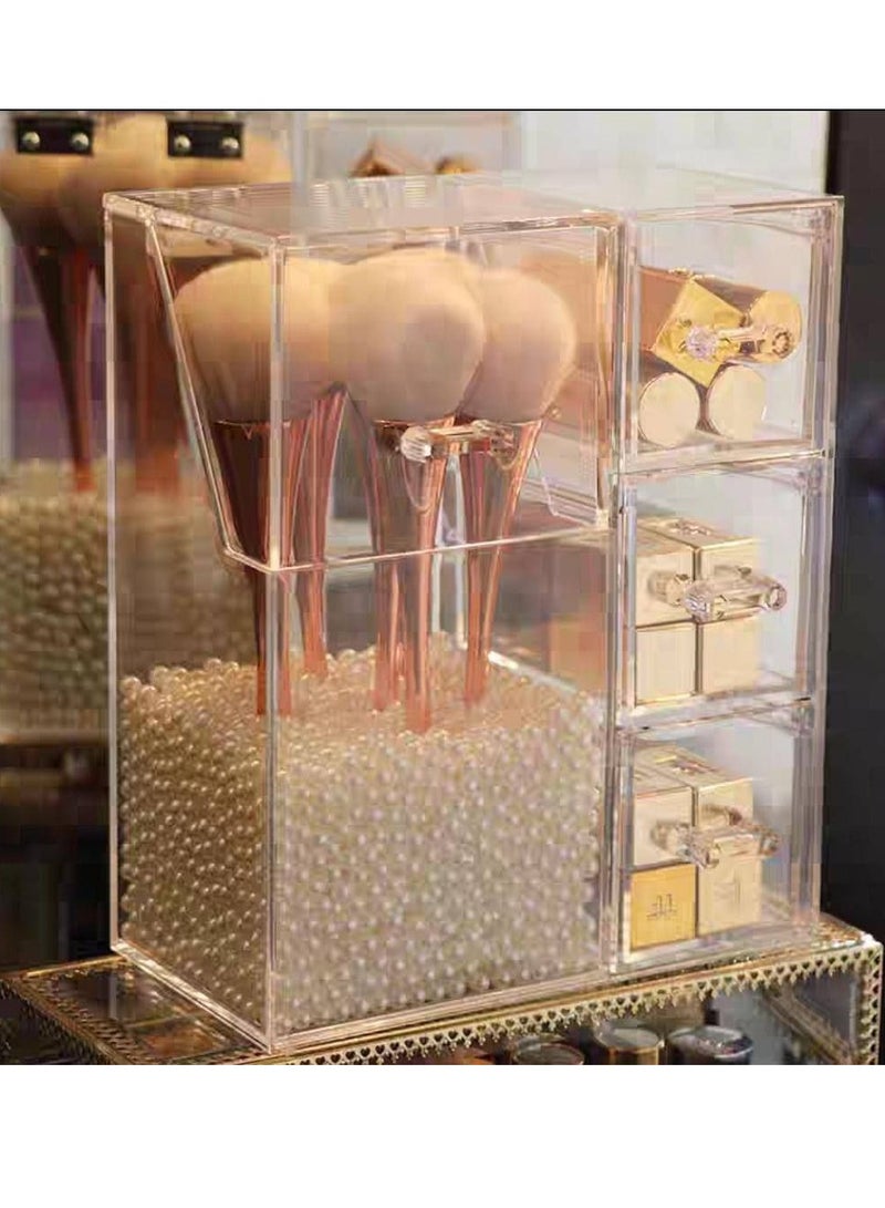 Generic California makeup organizer is used as a makeup and accessories organizer and also a brush organizer Size (10 x 17 x 22 cm) - Image 4