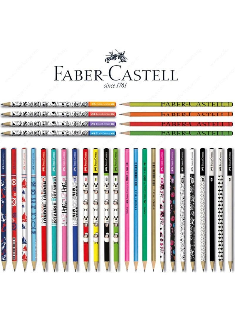 Faber - Lux Coral Mixed Round Pencil 12 Pieces - Image 1