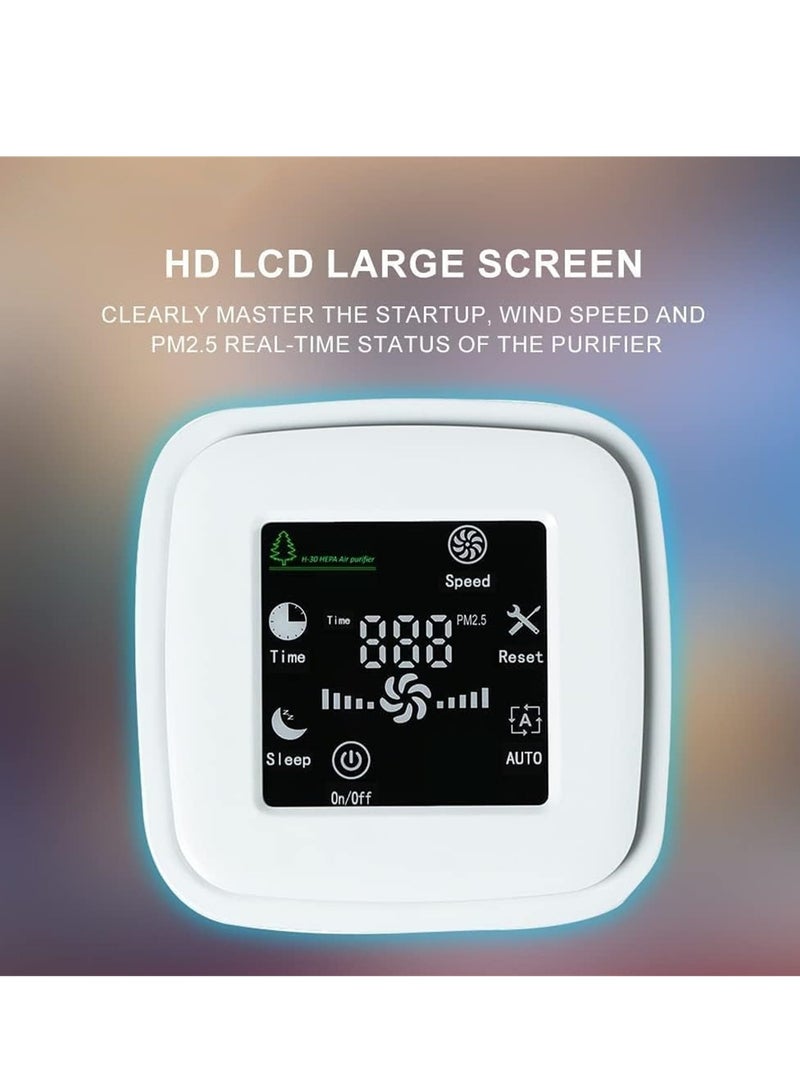 XiuWoo Air Purifier for Home Bedroom, H13 True HEPA Filter Portable Small Air Purifier, Quiet Air Cleaner for Allergies Pets Mold Dust Dander Odor Coverage - Image 5