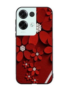 VR CREATIVE Protective Case Cover For Oppo Reno8 Pro Flower Design Multicolour  - Image 1