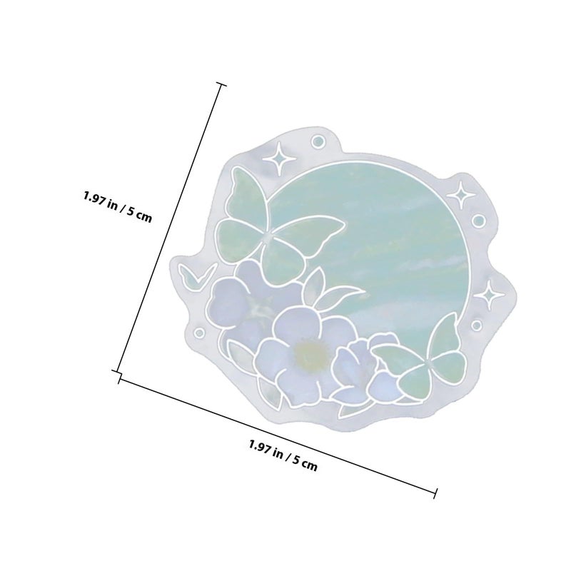 Pink Cosmic Moonlight Holographic Foil Scrapbook Stickers 2 Pack Journal DIY Craft - Image 3