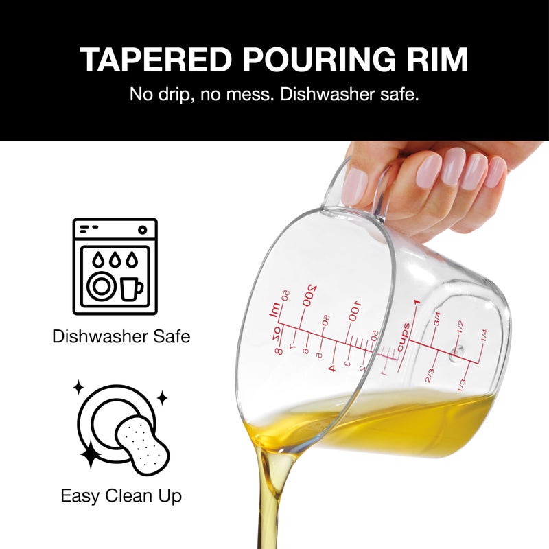 Cuisinart Cuisinart Nesting Liquid Measuring Cups, Clear, 3-Piece, CTG-00-3MC  - Image 4
