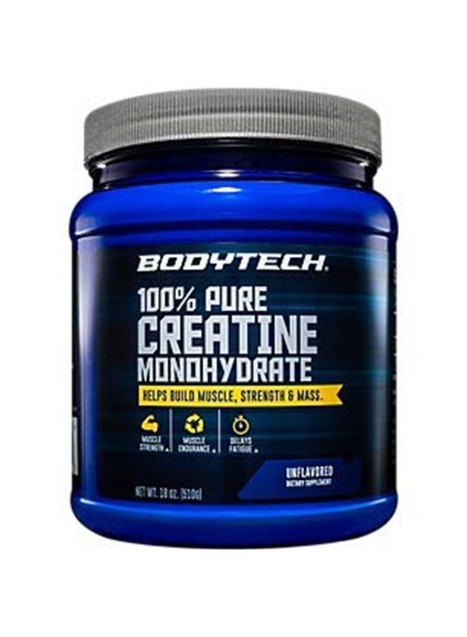 BODYTECH مسحوق كرياتين مونوهيدرات نقي 100% (18 أونصة) - Image 1