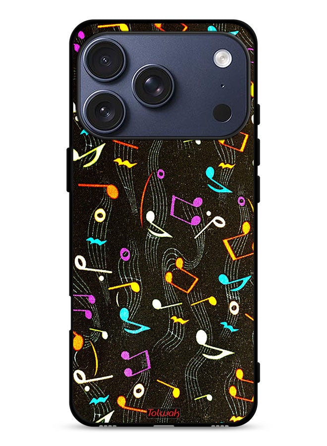 Tolwak Apple iPhone 17 Pro Protective Case Cover Music Fabric Pattern - Image 1