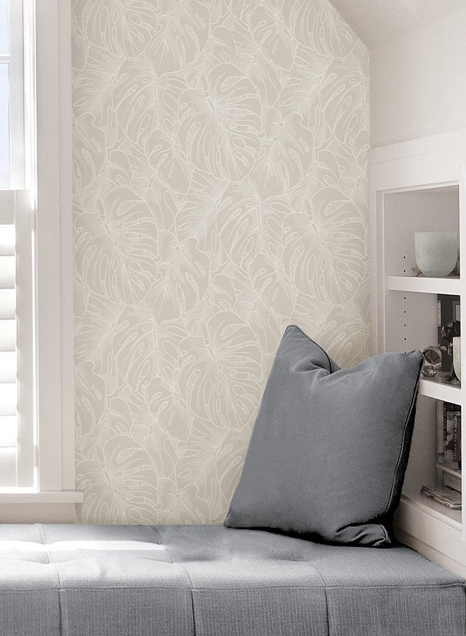 NuWallpaper x Scott Living White Borneo Peel and Stick Wallpaper, SLS3976 - Image 5