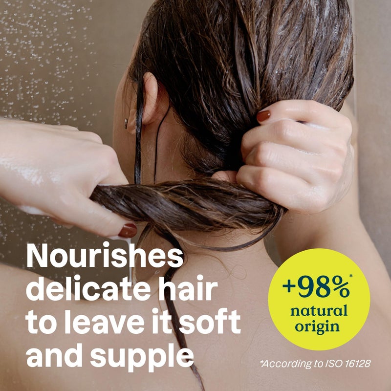 ATTITUDE Extra Gentle Hair Conditioner for Sensitive Dry Scalp, Soothing Oat, Naturally Derived Ingredients, Dermatologically Tested, Vegan Detangler, 8 Fl Oz - Image 3