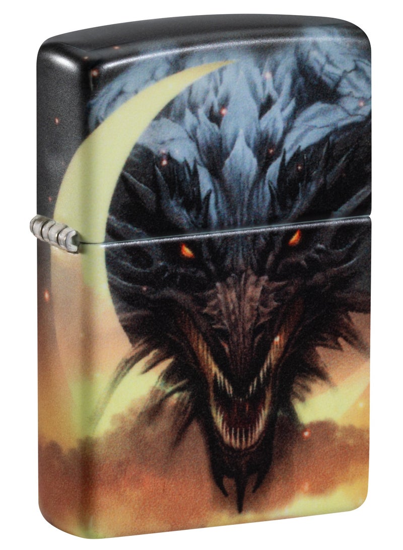 Zippo 48934 49193 ولاعة مقاومة للرياح بتصميم تنين يتوهج في الظلام - Image 1