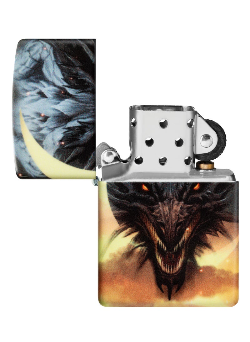 Zippo 48934 49193 ولاعة مقاومة للرياح بتصميم تنين يتوهج في الظلام - Image 4