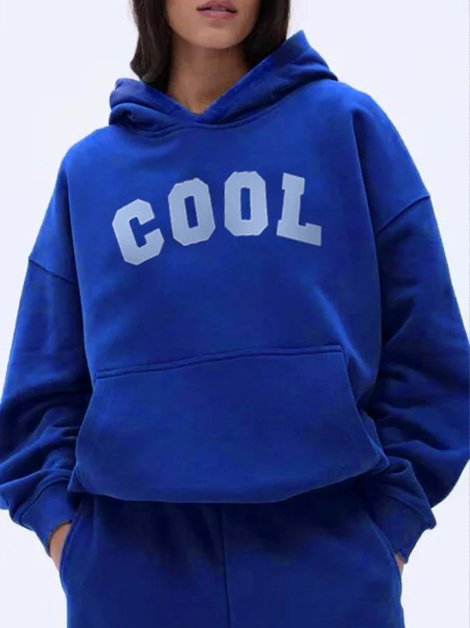 Outzidr Blue Graphic Print Sweatshirt