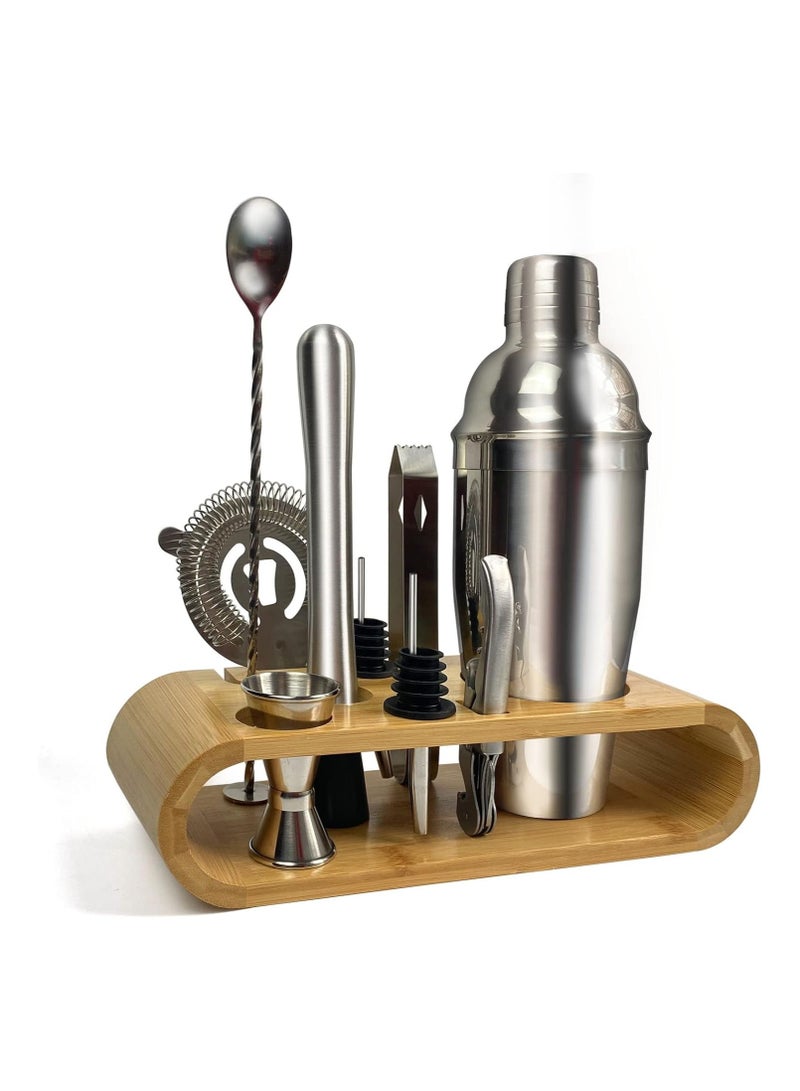 BLOOMING TIME Cocktail Shaker Set – Stainless Steel Professional Mixing Tools for Home and Bar Use  - Image 1