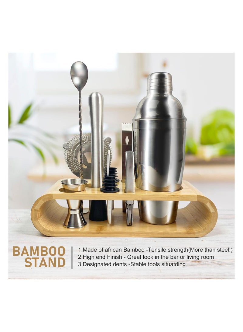 BLOOMING TIME Cocktail Shaker Set – Stainless Steel Professional Mixing Tools for Home and Bar Use  - Image 3
