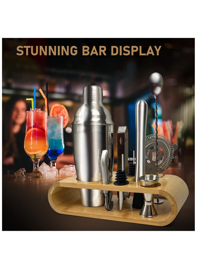 BLOOMING TIME Cocktail Shaker Set – Stainless Steel Professional Mixing Tools for Home and Bar Use  - Image 2