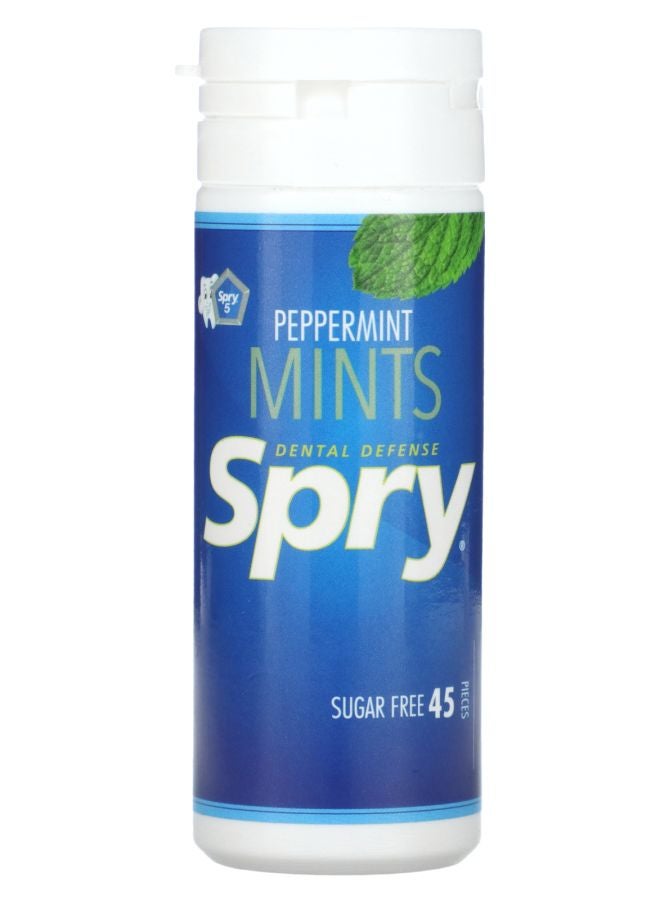 Xlear Dental Defense Spry Mints Peppermint 45 Pieces