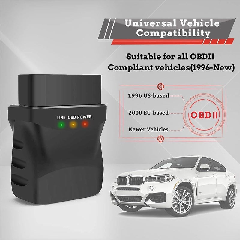 Excefore OBD2 Bluetooth 4.0 Diagnostic Scanner Code Reader for iPhone iOS Android iPad PC, Car Auto OBD II Diagnostic Scan Tool for Check Engine Lights, Stable & Fast - Image 5