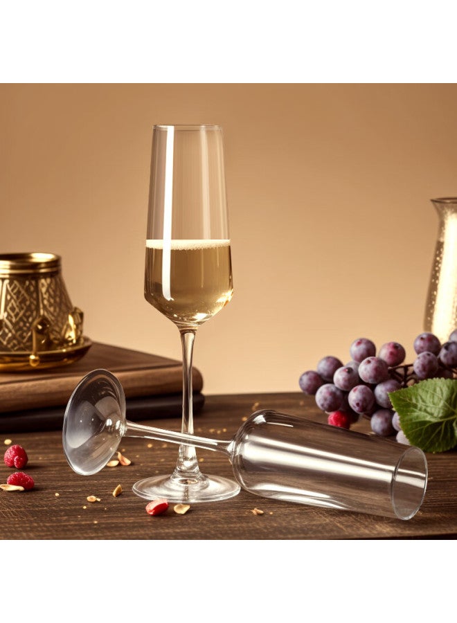 Cliton Crystal Champagne Glass Set Red Wine White Wine Gl Stemware Pair Sparkling Wine Gl - Image 3