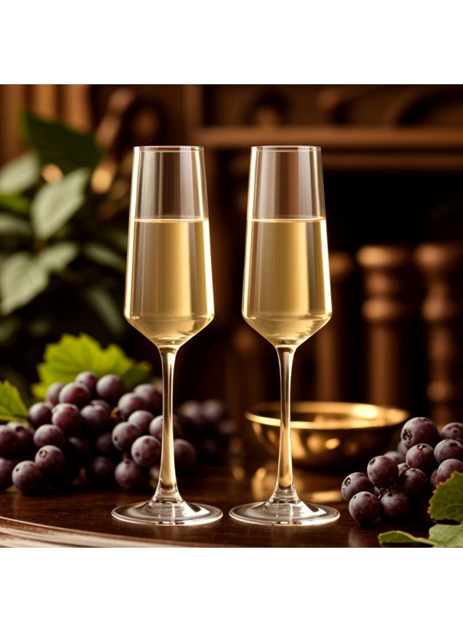 Cliton Crystal Champagne Glass Set Red Wine White Wine Gl Stemware Pair Sparkling Wine Gl - Image 1