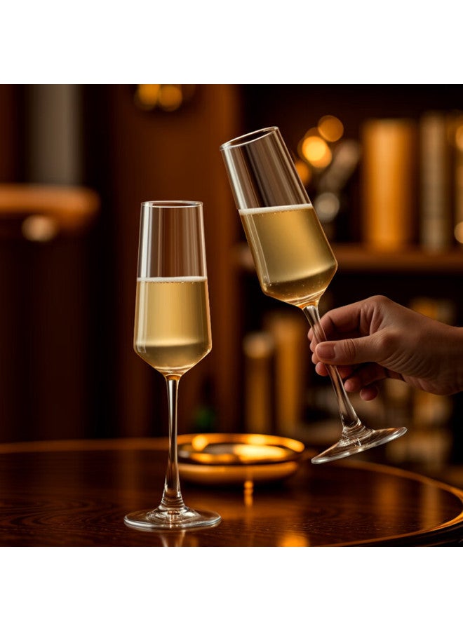 Cliton Crystal Champagne Glass Set Red Wine White Wine Gl Stemware Pair Sparkling Wine Gl - Image 2