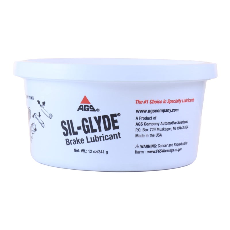 AGS Automotive Solutions SIL-Glyde 12 oz Tub Silicone Based Brake Assembly Lubricant for Eliminating Disc Brake Squeal - Moisture Proof, Heat Resistant, Rust and Corrosion Protector - Image 2