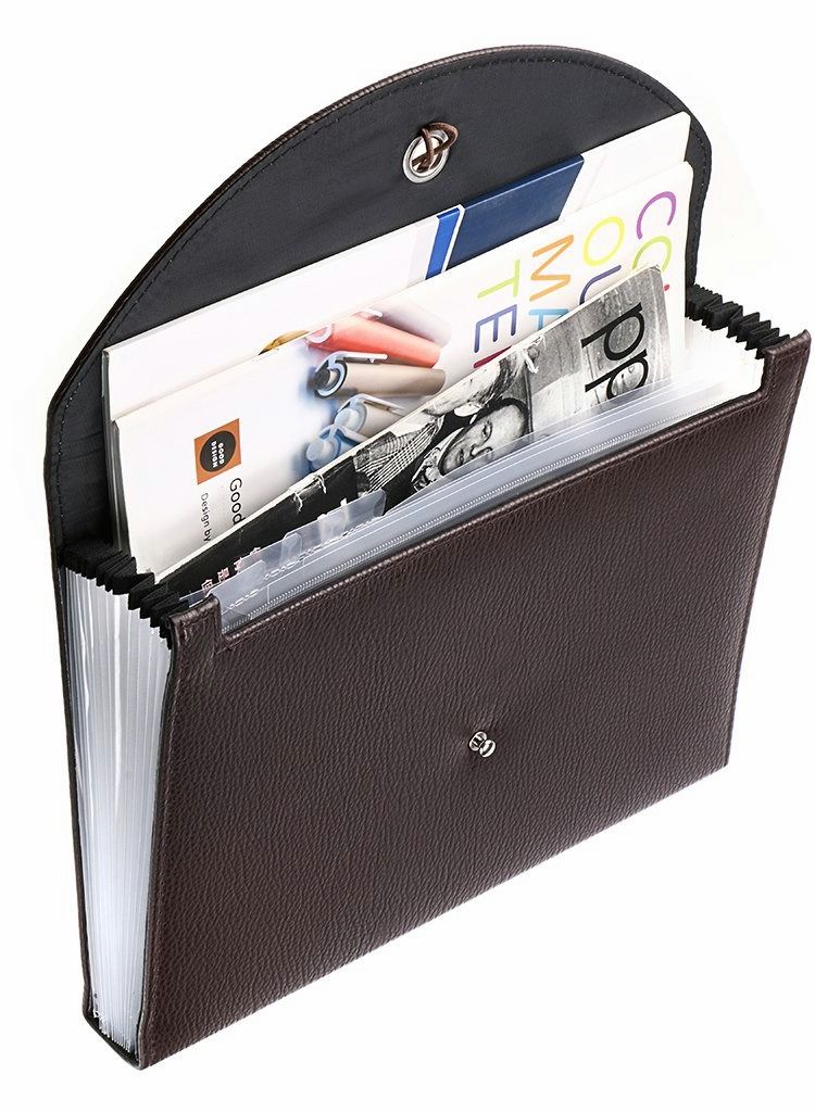 PU Leather A4 Expanding Folder File Organisers - Image 3